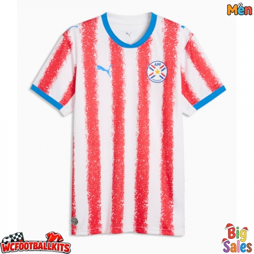 Paraguay Replica Home Stadium Shirt World Cup 2026 Short Sleeve